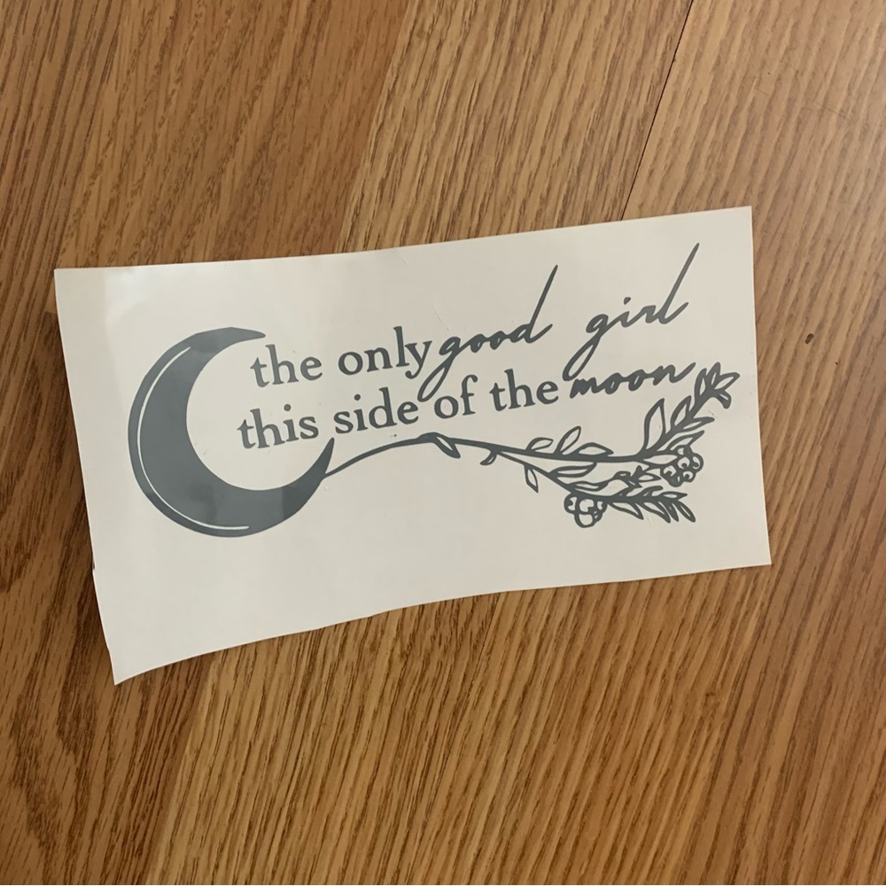 Glossy Dark Grey Vinyl Decal